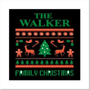 Family Christmas - Groovy Christmas WALKER family, Family Christmas T-shirt, Pjama T-shirt Posters and Art